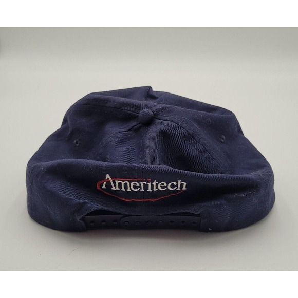 Vintage Ameritech Trucker Hat Snapback Blue One Size Fits All - Picture 3 of 8